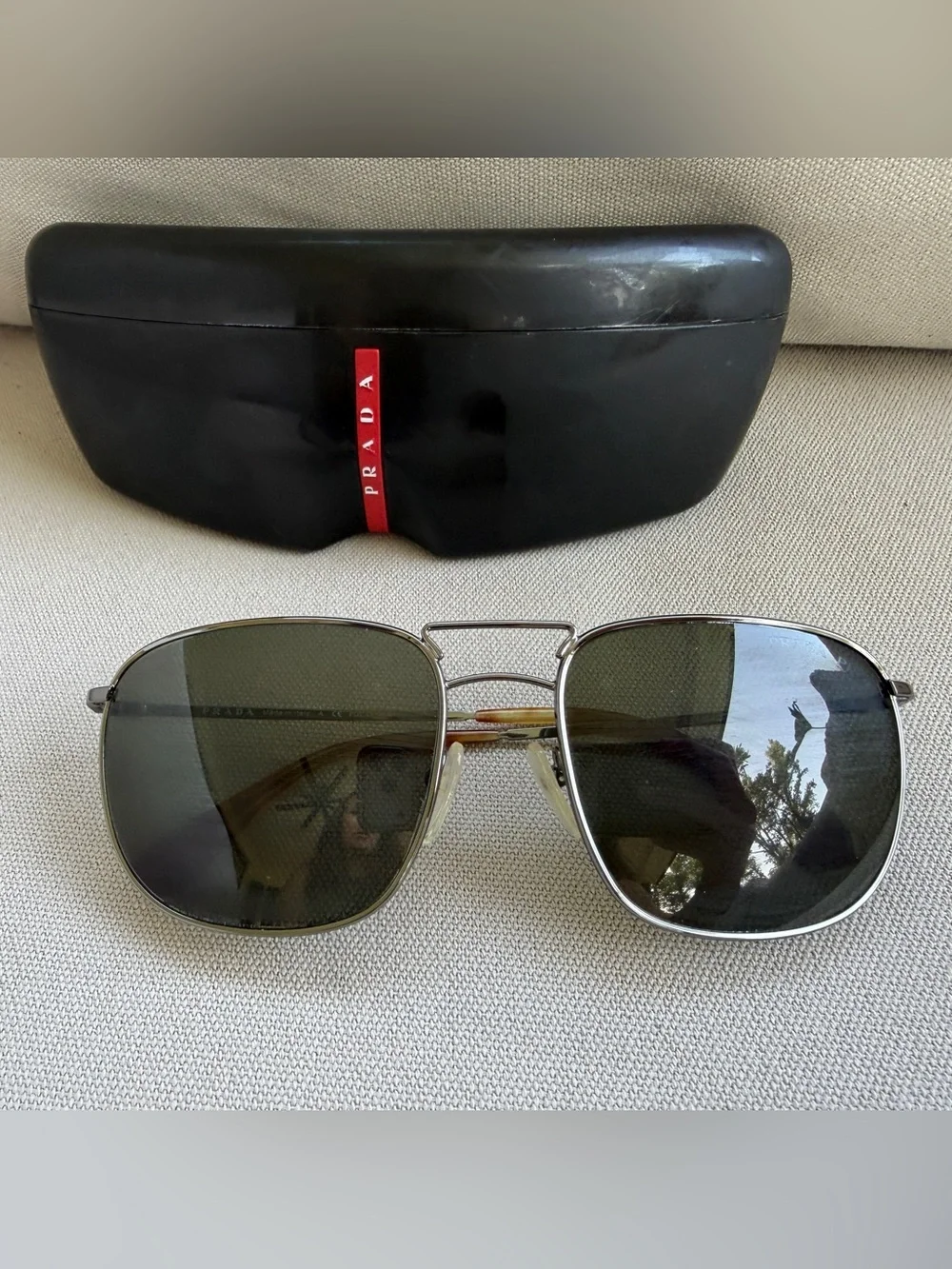 Authentic Prada Aviator Sunglasses